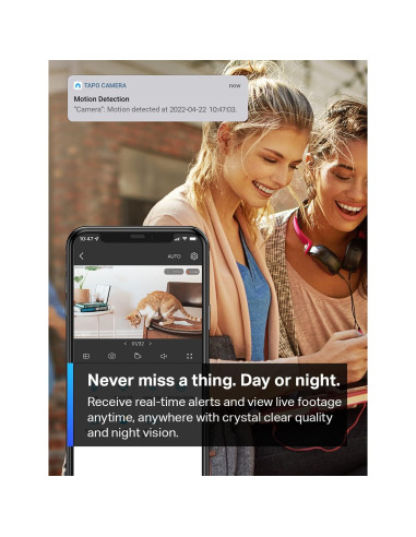 Cámara de Seguridad TP-Link Tapo C100 1080P con Audio y Noche