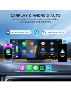 Pantalla Carplay Portátil Veralady 10.26" HD con GPS 2
