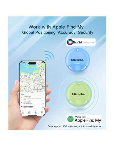 Localizadores de Artículos Apple AirTag 4 Pack Impermeables