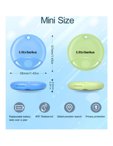 Localizadores de Artículos Apple AirTag 4 Pack Impermeables