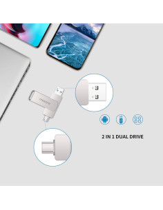 Maxone 128GB USB Tipo C 2 en 1 Alta Velocidad OTG 2