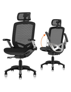 Silla de Oficina Ergonómica GABRYLLY con Reposacabezas Ajustable