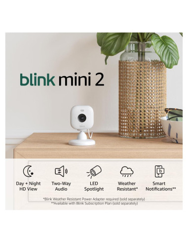 Cámara de Seguridad Blink Mini 2 HD - Visión Nocturna Color