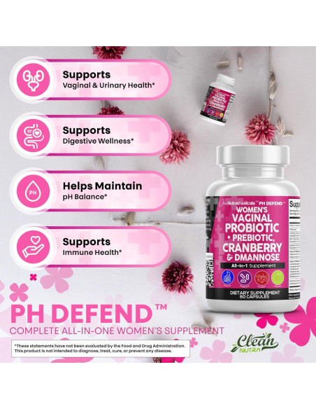 Probioticos Clean Nutraceuticals para Mujeres 60 Cápsulas Probioticos Clean Nutraceuticals para Mujeres 60 Cápsulas