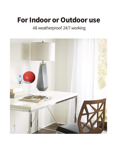 Cable de Extensión Tonton 15W 3,05m para Echo Dot y Fire TV