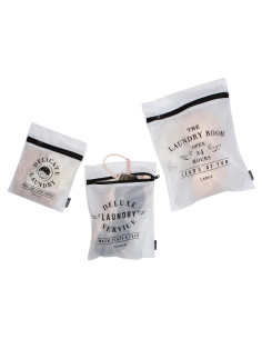 Set de 3 Bolsas de Lavado de Malla Simplify - Negro