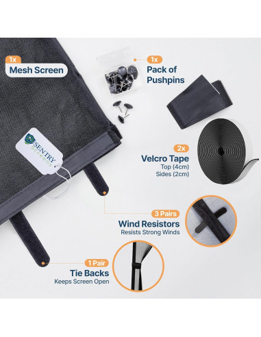 Pantalla Magnética Sentry Screens para Garaje 2 Autos 1,36kg