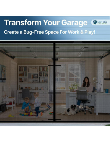 Pantalla Magnética Sentry Screens para Garaje 2 Autos 1,36kg