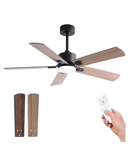 Ventilador de Techo KENSID 106,68 cm con Luz y Control Remoto