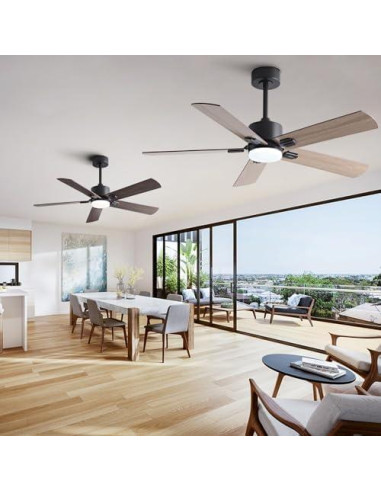 Ventilador de Techo KENSID 106,68 cm con Luz y Control Remoto