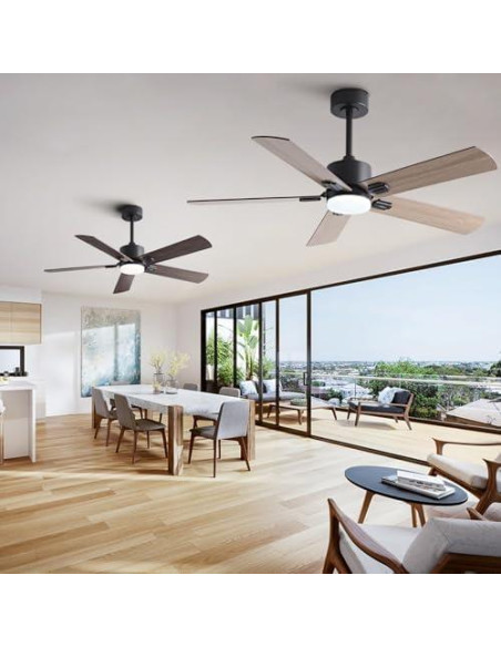 Ventilador de Techo KENSID 106,68 cm con Luz y Control Remoto