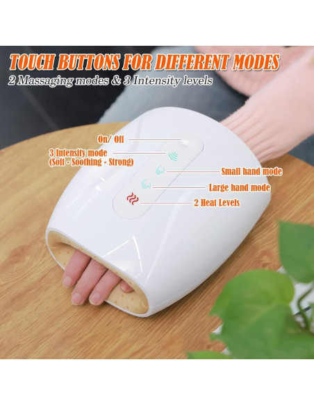 Masajeador de Manos Eléctrico Woolala con Calor y Compresión