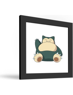 Póster de Arte Pokemon Snorlax con Marco Negro 30.48 cm 2