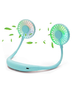 Ventilador Portátil de Cuello Scurry 360 LED Aromaterapia