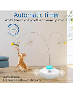 Juguete Interactivo para Gatos LEPLE P33 Tumbler Recargable 2