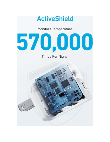 Cargador Anker 323 USB-C 33W Plegable Blanco