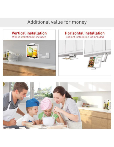 Soporte de Tablet Barkan T54 7-12" Pared 360 Movimiento Completo