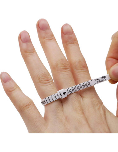 Kit Medidor de Tallas de Anillos CDBOVID - 27 Tallas Ajustables