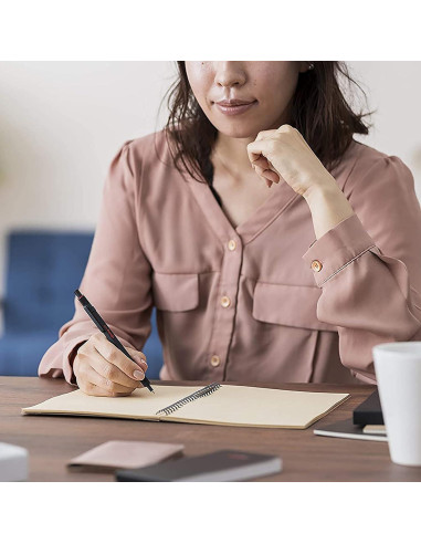 Bolígrafo rOtring 600, Punta Media, Tinta Negra, Metal