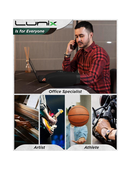 Masajeador de Mano Eléctrico Lunix LX3 con Calor y Compresión Masajeador de Mano Eléctrico Lunix LX3 con Calor y Compresión