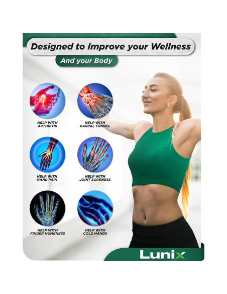 Masajeador de Mano Eléctrico Lunix LX3 con Calor y Compresión Masajeador de Mano Eléctrico Lunix LX3 con Calor y Compresión