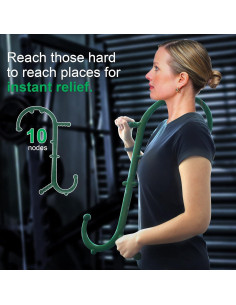 Caño de Masaje Taizhou Verde 66x40cm 10 Nudos Alivio Dolor 2