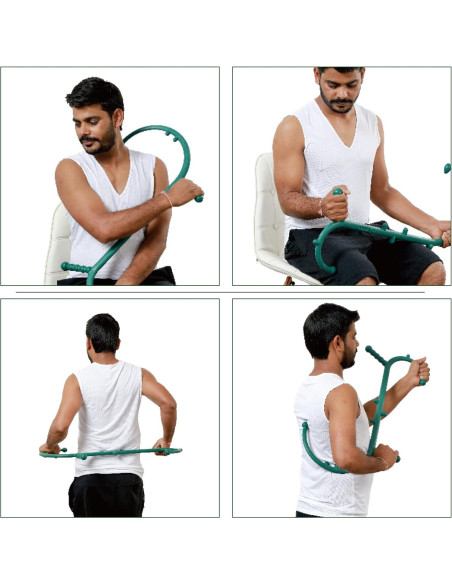 Caño de Masaje Taizhou Verde 66x40cm 10 Nudos Alivio Dolor