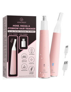 Recortador de Vello Nasal VG VOGCREST Rosa Recargable IPX7