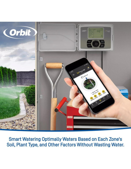 Controlador de Riego Orbit B-hyve 6 Zonas WiFi Interior/Exterior