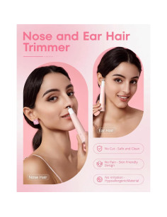 Recortador de Vello Nasal VG VOGCREST Rosa Recargable IPX7 2