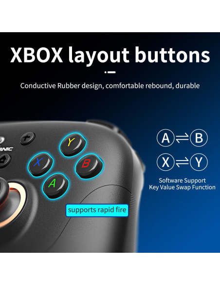 Controlador Inalámbrico Doriteney RG P01 para Switch y PC