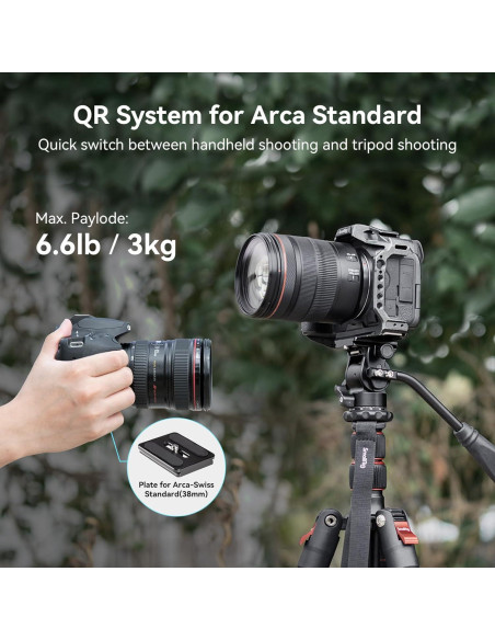 Cabezal de Fluido SmallRig 3259B para Trípode y DSLR