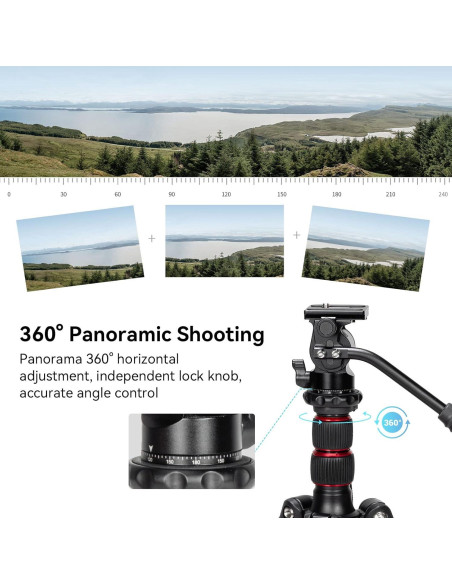 Cabezal de Fluido SmallRig 3259B para Trípode y DSLR