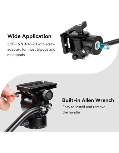 Cabezal de Fluido SmallRig 3259B para Trípode y DSLR