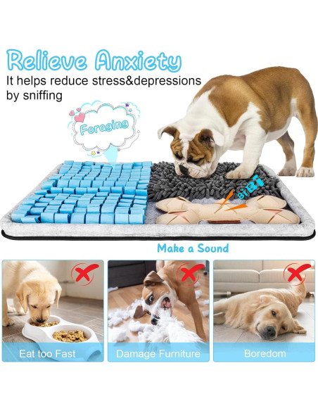 Alfombra para Olfatear Perros ZGXIAOLE 60x44 cm Antideslizante