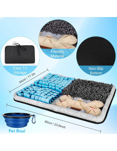 Alfombra para Olfatear Perros ZGXIAOLE 60x44 cm Antideslizante