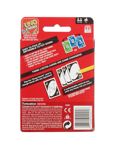 Juego de Cartas UNO Clásico Mattel - 112 Cartas en Lata Juego de Cartas UNO Clásico Mattel - 112 Cartas en Lata
