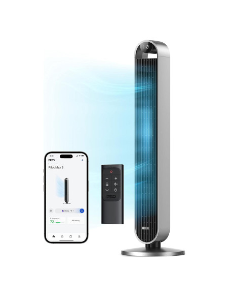 Ventilador de Torre Dreo Pilot Max 106 cm Silencioso 12 Velocidades