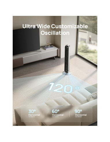 Ventilador de Torre Dreo Pilot Max 106 cm Silencioso 12 Velocidades