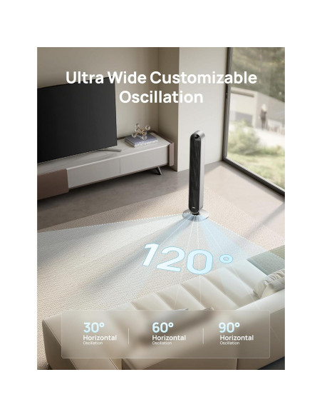 Ventilador de Torre Dreo Pilot Max 106 cm Silencioso 12 Velocidades