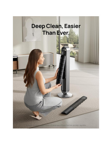 Ventilador de Torre Dreo Pilot Max 106 cm Silencioso 12 Velocidades