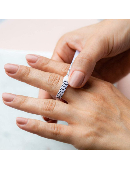 Medidor de Anillos de Acero Inoxidable 0-13 con Cinturón