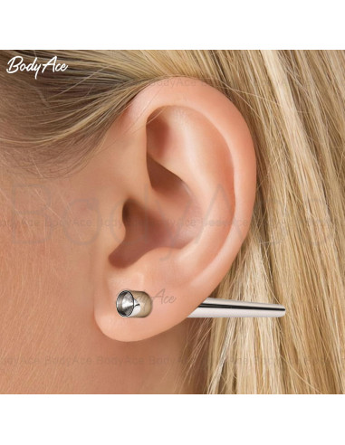 Taper BodyAce 1pc Acero Inoxidable 1.4mm a 11mm