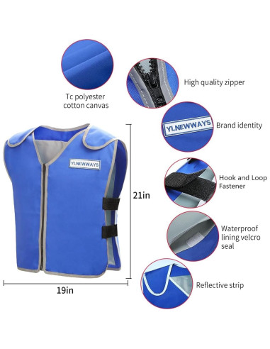 Chaleco Refrigerante SKTIKUNIY Unisex con 24 Paquetes de Hielo