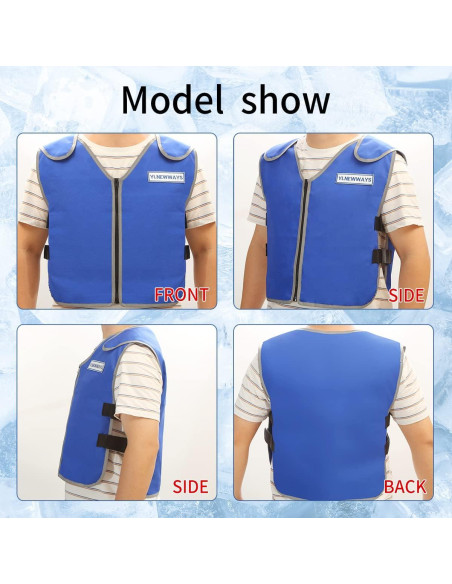 Chaleco Refrigerante SKTIKUNIY Unisex con 24 Paquetes de Hielo