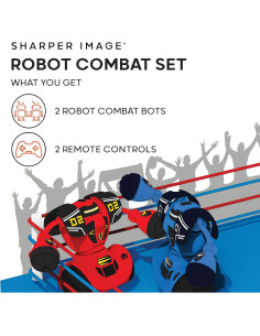 Conjunto de Combate de Robots Sharper Image RC 2 Jugadores 2