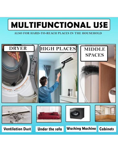 Limpiador de cepillo para secadora Cheapnwork 67 cm