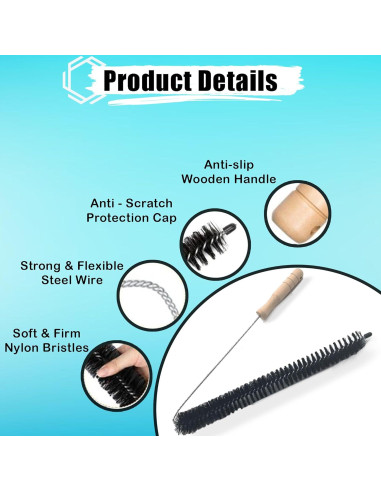 Limpiador de cepillo para secadora Cheapnwork 67 cm