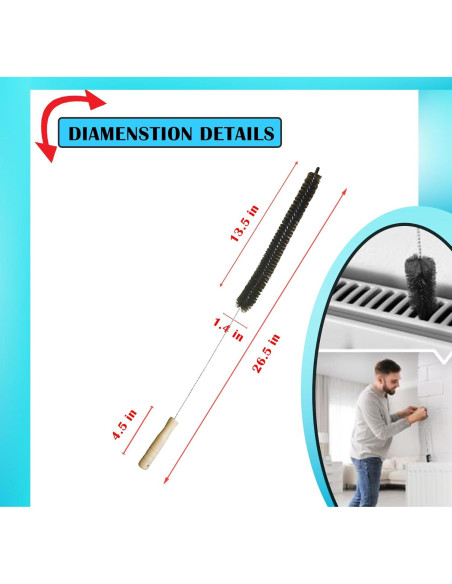 Limpiador de cepillo para secadora Cheapnwork 67 cm