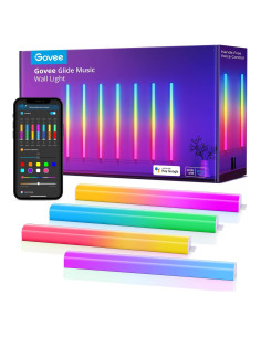 Govee Glide Luces de Pared RGBIC Musicales 7 Paneles